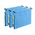 Elba Dossier suspendus pour armoire Ultimate A4 Kraft - 350 feuilles - Fond U 30 mm - Bleu - Lot de 25 - 1