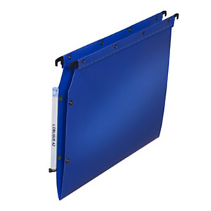 Elba Dossier suspendus pour armoire Ultimate A4 Polypropylène - 100 feuilles - Fond V - Bleu - Lot de 10