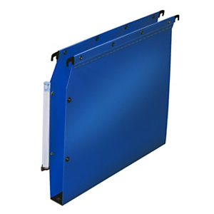 Elba Dossier suspendus pour armoire Ultimate A4 Polypropylène - 350 feuilles - Fond U 30 mm - Bleu - Lot de 10