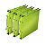 Elba Dossier suspendus pour armoire Ultimate A4 Polypropylène - 350 feuilles - Fond U 30 mm - Vert - Lot de 10 - 1