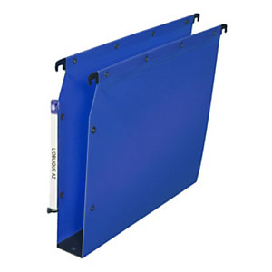 Elba Dossier suspendus pour armoire Ultimate A4 Polypropylène - 550 feuilles - Fond U 50 mm - Bleu - Lot de 10