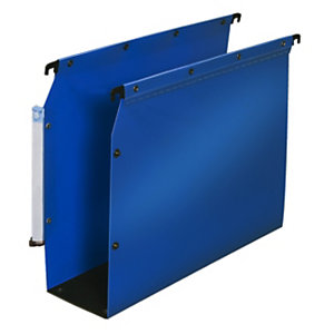 Elba Dossier suspendus pour armoire Ultimate A4 Polypropylène - 800 feuilles - Fond U 80 mm - Bleu - Lot de 10