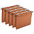 Elba Dossier suspendus pour tiroir Ultimate A4 Kraft - 100 feuilles - Fond V - Orange - Lot de 25 - 2
