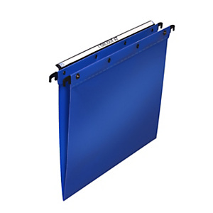 Elba Dossier suspendus pour tiroir Ultimate A4 Polypropylène - 100 feuilles - Fond V - Bleu - Lot de 10