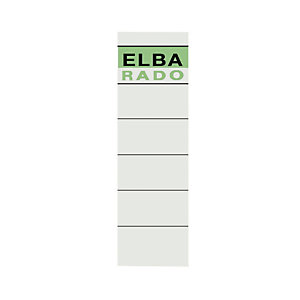 Elba Etiqueta lomera 190 x 54 mm blanca