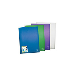 ELBA Protège-documents 2nd LIFE en polypropylène translucide, 40 pochettes, 80 vues. Coloris assortis (Lot de 10)