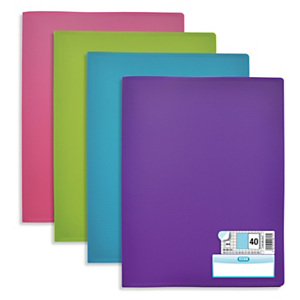 Elba Protège-documents Memphis Style en polypropylène, 40 pochettes- Coloris assortis Elba Protège-documents Memphis Style en polypropylène, 40 pochettes- Coloris assortis