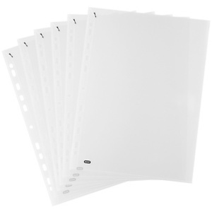 Elba Quick-In Funda perforada, A4, polipropileno de 70 micras, 11 orificios, lisa, transparente Elba Quick-In Funda perforada, A4, polipropileno de 70 micras, 11 orificios, lisa, transparente