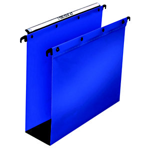 Elba Ultimate, classeur pour dossiers suspendus, partie inférieure de 80 mm, A4, polypropylène, bleu