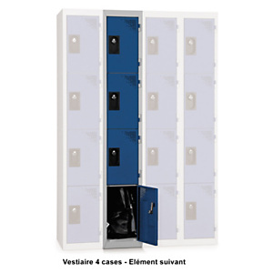 Element suivant 4 cases vestiaire multicases