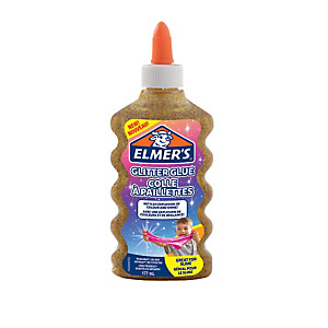 ELMER'S Colla Glitterata Liquida, Flacone da 177 ml, Oro ELMER'S Colla Glitterata Liquida, Flacone da 177 ml, Oro