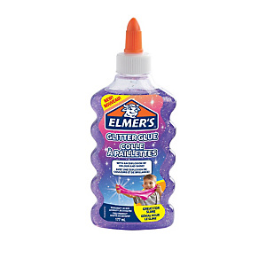 ELMER'S Colla Glitterata Liquida, Flacone da 177 ml, Viola ELMER'S Colla Glitterata Liquida, Flacone da 177 ml, Viola