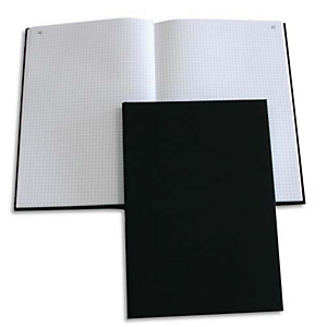 ELVE Registre toilé folioté 1 à 200 format 32x25 cm, 200 pages quadrillé 5/5. Coloris Noir ELVE Registre toilé folioté 1 à 200 format 32x25 cm, 200 pages quadrillé 5/5. Coloris Noir