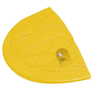 Embout demi-cercle pour ralentisseur en modules 5 cm jaune