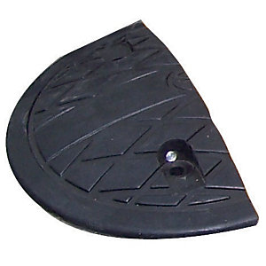 Embout demi-cercle pour ralentisseur en modules 5 cm noir