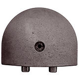 Embout demi-cercle pour ralentisseur monobloc 5,5 cm noir##Halfronde module voor verkeersdrempel monoblock, 5,5 cm. Embout demi-cercle pour ralentisseur monobloc 5,5 cm noir##Halfronde module voor verkeersdrempel monoblock, 5,5 cm.