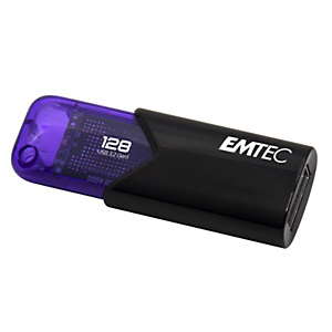 Emtec Chiavetta USB B110 USB3.2 Click&easy, 128 GB, Nero/Viola Emtec Chiavetta USB B110 USB3.2 Click&easy, 128 GB, Nero/Viola