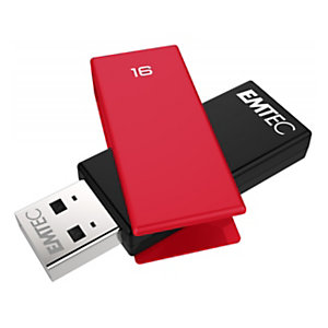 EMTEC Pen drive C350 Brick, USB 2.0, Capacità 16 GB, Rosso