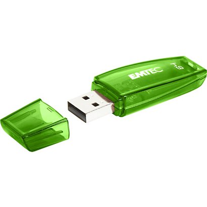 EMTEC Pen Drive C410 Color Mix, USB 2.0, 64 GB, Verde - 1