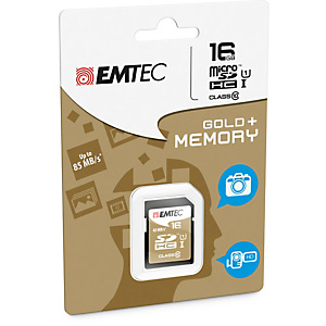 Emtec - SDHC Class 10 Gold + - ECMSD16GHC10GP - 16GB Emtec - SDHC Class 10 Gold + - ECMSD16GHC10GP - 16GB