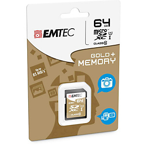 emtec - sdxc class 10 gold + - ecmsd64gxc10gp