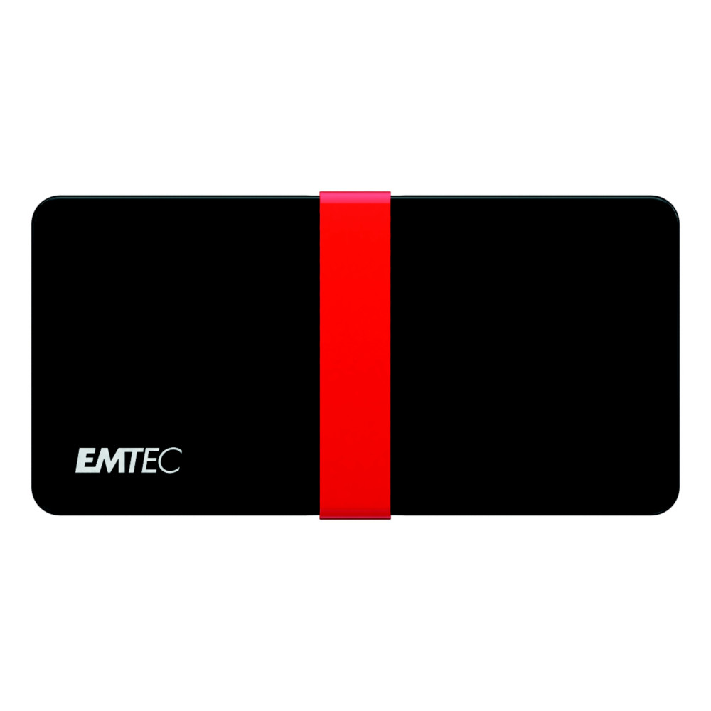 EMTEC X200 Power Plus - Disque SSD portable - 512 Go - USB-C 3.1 Gen 1 - Noir