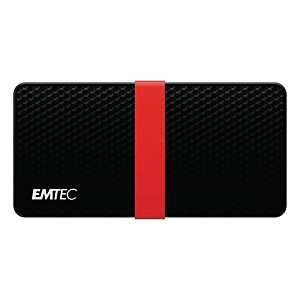 EMTEC X200 Power Plus - Disque SSD portable - 512 Go - USB-C 3.1 Gen 1 - Noir