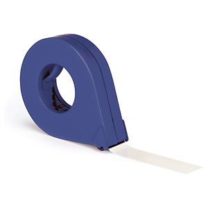 Enclosed metal tape dispenser