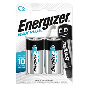 Energizer Alkaline Max Plus Pilas alcalinas C/LR14 1,5 V, no recargables, blíster de 2 Energizer Alkaline Max Plus Pilas alcalinas C/LR14 1,5 V, no recargables, blíster de 2