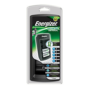 Energizer Cargador universal para pilas recargables AA, AAA, C, D y de 9 V Energizer Cargador universal para pilas recargables AA, AAA, C, D y de 9 V