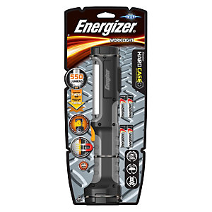 Energizer HardCase Pro Work Light 4AA, Linterna portátil, 550 lúmenes, 4 pilas AA, negro
