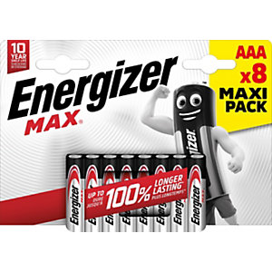 Energizer Pila Alkaline Max AAA/LR03 1,5V Pack 8 unid