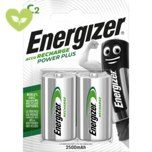 ENERGIZER Pila ricaricabile Power Plus, 1/2 Torcia C, 2500 mAh, 1,2 V (confezione 2 pezzi) ENERGIZER Pila ricaricabile Power Plus, 1/2 Torcia C, 2500 mAh, 1,2 V (confezione 2 pezzi)