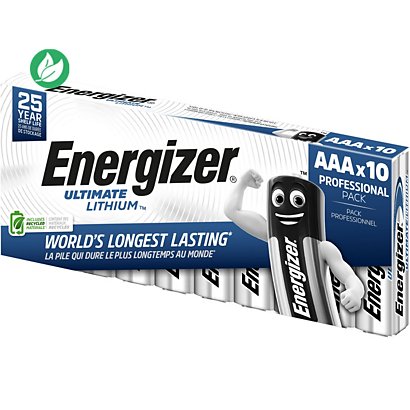 Energizer Pile AAA / LR3 Ultimate Lithium - Lot de 10