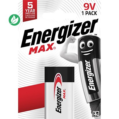 Energizer Pile alcaline 9V Max - 1