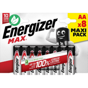 Energizer Pile alcaline AA / LR6 Max - Lot de 8