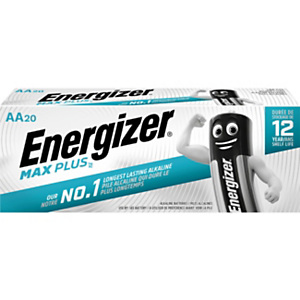 Energizer Pile alcaline AA / LR6 Max Plus - Lot de 20 Energizer Pile alcaline AA / LR6 Max Plus - Lot de 20