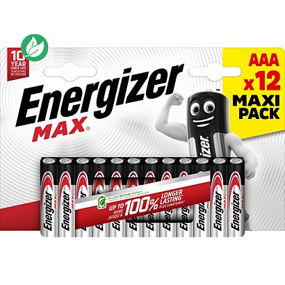 Energizer Pile alcaline AAA / LR3 Max - Lot de 12