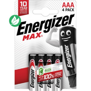 Energizer Pile alcaline AAA / LR3 Max - Lot de 4