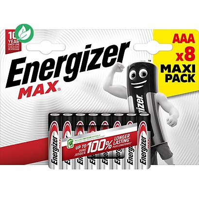 Energizer Pile alcaline AAA / LR3 Max - Lot de 8 - 1