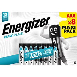 Energizer Pile alcaline AAA / LR3 Max Plus - Lot de 8