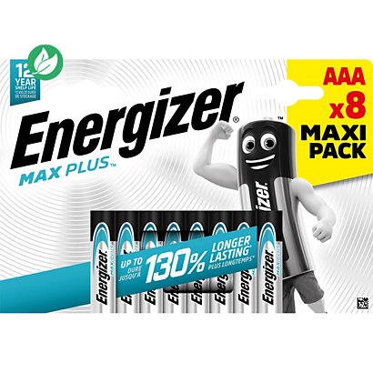 Energizer Pile alcaline AAA / LR3 Max Plus - Lot de 8 - 1