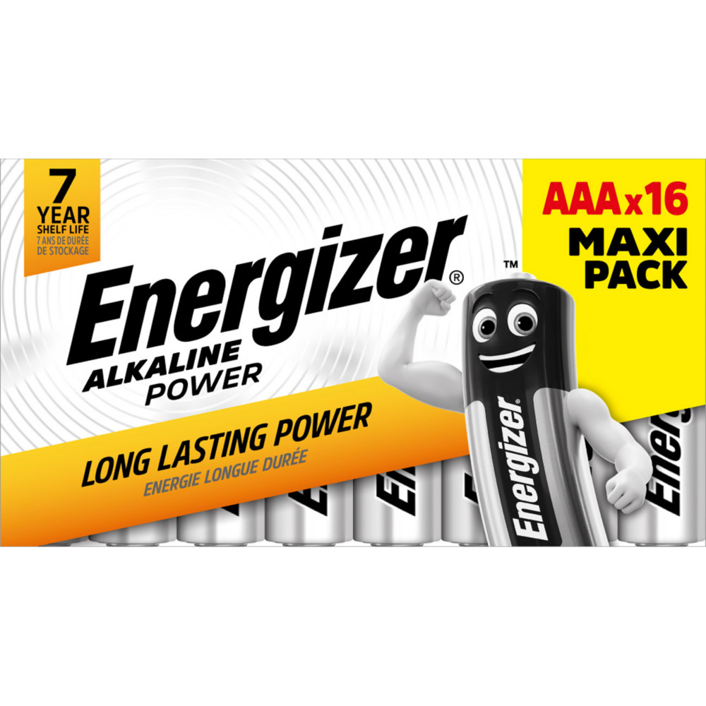 Energizer Pile alcaline AAA / LR3 Power - Lot de 16