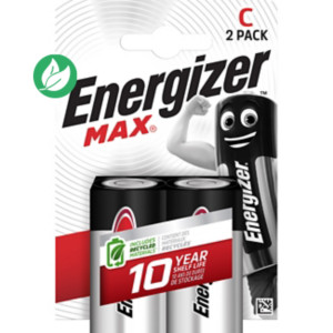Energizer Pile alcaline C / LR14 Max - Lot de 2