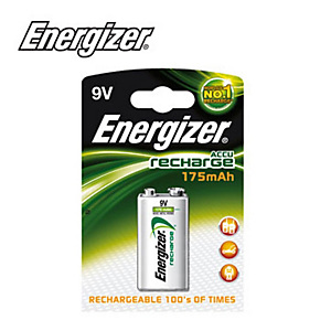 Energizer Pile ricaricabili - Transistor Power Plus - Corrente mAh 175 - Volt 9 Energizer Pile ricaricabili - Transistor Power Plus - Corrente mAh 175 - Volt 9