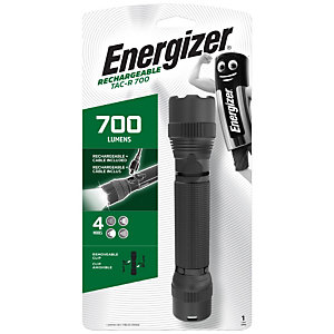 Energizer Tactical Rechargeable 700 - Lampe torche LED rechargeable USB - Noir