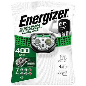 Energizer Vision Ultra HD - Lampe frontale LED rechargeable USB - Vert