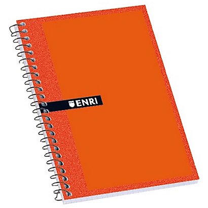 ENRI Cuaderno, 4º, pautado, 80 hojas, cubierta blanda cartón, colores surtidos