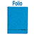 ENRI Cuaderno, Folio, cuadriculado, 80 hojas, cubierta blanda cartón, azul - 1