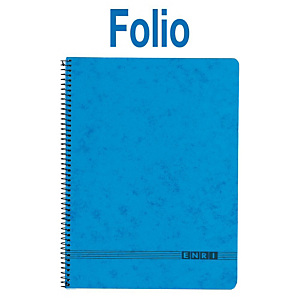 ENRI Cuaderno, Folio, cuadriculado, 80 hojas, cubierta blanda cartón, azul ENRI Cuaderno, Folio, cuadriculado, 80 hojas, cubierta blanda cartón, azul